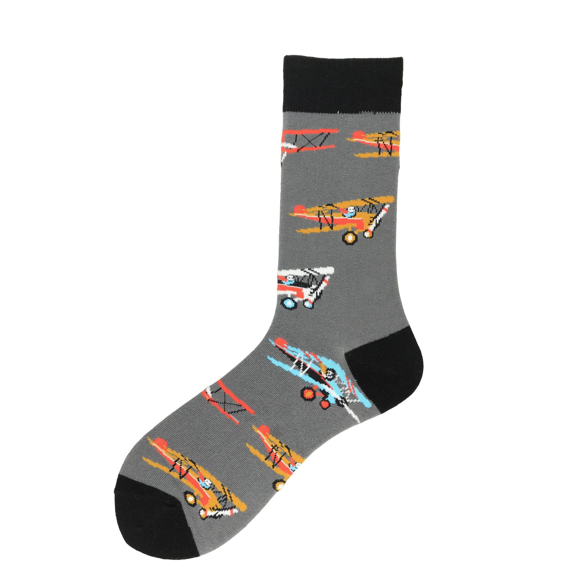 Spacecraft Rocket Series Happy Men In Tube Socks Socks Wholesale Skateboard Sock